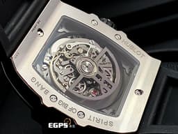 Hublot 宇舶 Spirit of Big Bang 大爆炸 靈魂系列 642.NM.0170.RX 計時碼表 <font color="#05f0f0">鈦金屬材質 黑色陶瓷錶框</font> <font color="#ff0000">鏤空面盤 2022年電子保單 快拆式錶帶 </font>自動上鍊 42mm
