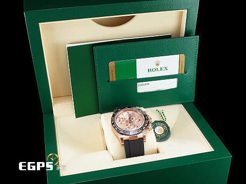 ROLEX 勞力士 Cosmograph Daytona 宇宙計時型 迪通拿 116515LN&nbsp;日亮金面盤 Sundust 梯鑽時標 冰糖面&nbsp;116515 LN 永恆玫瑰金 計時碼表 陶瓷錶圈&nbsp;2019年&nbsp;賽車錶 自動上鍊 40mm
