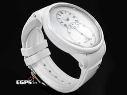 JAQUET DROZ 雅克德羅 JD錶 Grande Seconde J003036208 <font color="#05f0f0">白色陶瓷材質 白色珍珠貝母面盤 原廠鑲嵌鑽石裝飾白色錶帶</font>&nbsp;<font color="#FF0000">2021年保卡 新錶訂價：566,000元</font>&nbsp;自動上鍊 44mm