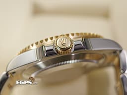 ROLEX 勞力士 Submariner Date 潛航者 116613LB 藍水鬼&nbsp;<font color="#84C1FF">原廠鑽石時標 絕版藍色漆面盤</font>&nbsp;陶瓷外圈 潛水錶 <font color="#fdeea5">18K黃金 半金款</font> 116613 LB 自動上鍊 40mm