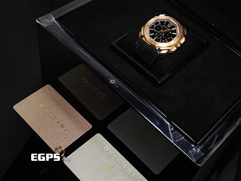 BVLGARI 寶格麗 Bulgari Octo Velocissimo 102115 18K玫瑰金材質 計時腕錶 氣質與氣勢兼具&nbsp;整支重約4.68兩&nbsp;2021年保卡&nbsp;自動上鍊 41mm