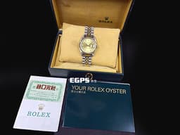 ROLEX 勞力士 DATEJUST 16233 經典蠔式日誌型 自動上鍊 黃K金半金款 <font color="#FF0000">原鑲包檯十鑽面，台灣公司貨&nbsp;&nbsp;</font>自動腕錶 36mm