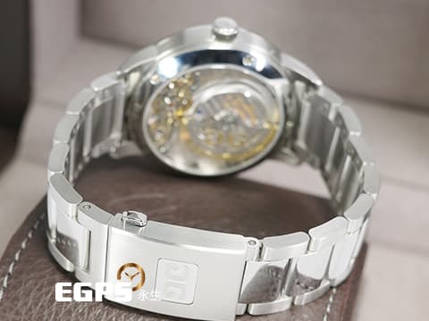 Glashutte Original 格拉蘇蒂 Pano Matic Lunar 偏心系列 1-90-02-46-32-71 藍色面盤 月相盈虧 大日期窗 小秒針 不鏽鋼 德國腕��工藝 招牌雙鵝頸、3/4夾板、偏心面盤 2024年台灣公司貨 自動上鍊 40mm