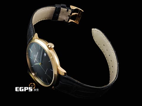 GIRARD-PERREGAUX 芝柏 GP 1966系列 49527-52-431-BB4A 18K玫瑰金材質 簡約、氣質設計風格 藍色太陽紋放射面盤&nbsp;2026年保卡 新錶訂價：606,000元&nbsp;自動上鏈 41mm