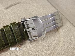 BREITLING 百年靈 Super Chronomat 38 超級機械計時 U17356&nbsp;<font color="#b8e89c">薄荷綠色面盤</font>&nbsp;半金款&nbsp;<font color="#ff00ff">原廠鑲鑽玫瑰金錶圈</font>&nbsp;不鏽鋼&nbsp;<font color="#FF0000">2025年保卡 </font> 自動上鍊 38mm