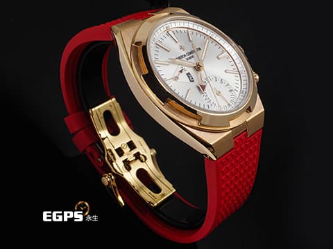 Vacheron Constantin 江詩丹頓 VC錶 Overseas Dual Time 縱橫四海 7920V/000R-B336 藍色面盤 日內瓦印記機芯&nbsp;兩地時間 日夜顯示 易拆卸替換錶帶裝置 2024年保單 自動上鍊 41mm