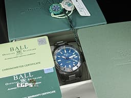 BALL WATCH 波爾錶 Engineer Hydrocarbon 工程師 DM2276A-S2CJ-BE&nbsp;<font color="#3377e6">藍色面盤</font>&nbsp;星期日期顯示 不鏽鋼&nbsp;<font color="#4ae89e">自體發光氚氣燈管指針、時標</font>&nbsp;專利鍘刀式護橋 潛水錶<font color="#FF0000"> 2024年台灣公司貨&nbsp;</font>自動上鍊 42mm