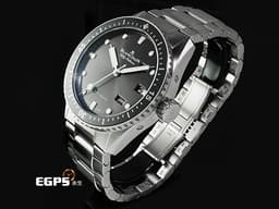 BLANCPAIN 寶鉑 五十噚系列 5071 1110 71S 不鏽鋼材質 鏈帶款&nbsp;<span style="font-size: 10pt;"><font color="#05f0f0">灰色流星放射飾紋 年曆錶</font></span><span style="font-size: 10pt;">&nbsp;</span><span style="font-size: 10pt;"><font color="#ff0000">2024年保卡 台灣公司貨 錶友未使用蒐藏品 官方訂價：993,000元</font></span><span style="font-size: 10pt;">&nbsp;</span><span style="font-size: 10pt;">自動上鍊 43mm</span>