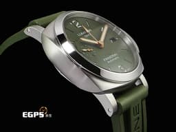 PANERAI 沛納海 Luminor 1950 3 Days GMT PAM1056 PAM01056 <font color="#058703">印度板球傳奇球星&nbsp;</font><font color="#a1d62e">Mr.Dohni聯名限量款 軍綠色面盤&nbsp;金質指針、小秒針</font> <font color="#FF0000">2020年保卡 限量251支&nbsp;</font>自動上鍊  44mm