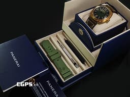 PANERAI 沛納海 Submersible Bronzo PAM760 PAM00760&nbsp;<font color="#e1b586">青銅材質 </font><font color="#839a7e">漸變綠色錶盤</font>&nbsp;<font color="#FF0000">2024年保卡 </font> 自動上鍊 47mm