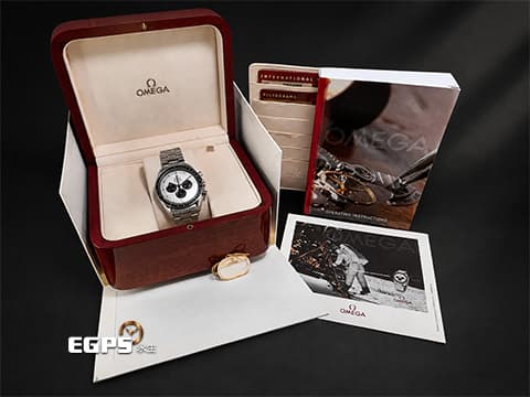 OMEGA 歐米茄 Speedmaster Professional Moonwatch 超霸系列 3569.31.00 登月錶 不鏽鋼材質【Apollo11阿波羅11號登月35週年紀念版】全球限量3500只 彩色阿波羅11號任務徽章紀念藍水晶錶背&nbsp;計時碼表&nbsp;手動上鍊 42mm