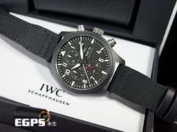 IWC 萬國 Pilot`s Chronograph 飛行員系列 IW389101 計時碼表 星期日期顯示<font color="#33CCFF">「Top Gun」海軍空戰部隊</font> 黑陶瓷錶殼 <font color="#FF0000">2021年保卡</font>&nbsp;自動上鏈 44.5 mm