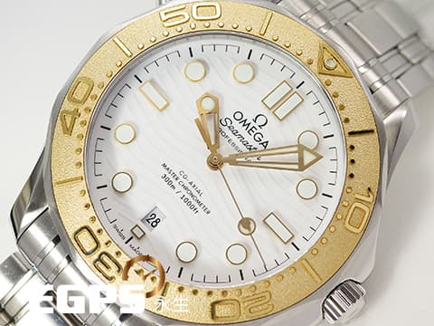 OMEGA 歐米茄 Seamaster Diver 300 海馬 52221422004001 白色陶瓷波浪紋面盤 Paris 2024 Olympics 巴黎奧運&nbsp;奧林匹克運動會&nbsp;不鏽鋼&nbsp;Moonshine金刻度錶圈&nbsp;同軸擒縱&nbsp;排氦氣閥 潛水錶&nbsp;2024年台灣公司貨&nbsp;自動上鍊 42mm