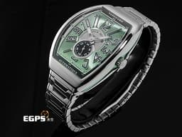 Franck Muller 法蘭穆勒 FM Vanguard V41 S S6 不鏽鋼材質 V41 <font color="#9bfdab">薄荷綠色面盤</font>&nbsp;&nbsp;<font color="#FF0000">2026年保卡</font>&nbsp;自動上鏈 41x49.95mm
