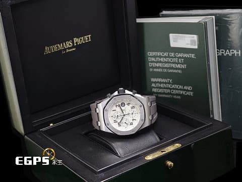 Audemars Piguet 愛彼 AP錶 Royal Oak OffShore 皇家橡樹 離岸型 26170ST.OO.D091CR.01 沙漠配色 Safari 經典超大型格紋面盤 計時碼表 不鏽鋼 26170 ST&nbsp;台灣公司貨 自動上鏈 42mm