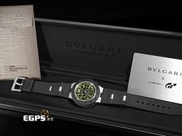 BVLGARI 寶格麗 Bulgari Aluminium Gran Turismo 103893 <font color="#00364a">《跑車浪漫旅》聯動特別版&nbsp;</font><font color="#e2e2e2">鋁合金+鈦金屬材質</font>&nbsp;<font color="#7a7a7a"><span style="caret-color: rgb(122, 122, 122);">霧黑色髮絲紋錶盤</span></font><font color="#dedede">&nbsp;</font><font color="#4F4F4F">黑色橡膠刻度錶圈</font>&nbsp;BB41ATCH 計時碼表<font color="#ff0000">&nbsp;限量1200只</font>&nbsp;<font color="#FF0000">2025年保卡</font>&nbsp;自動上鍊 40mm