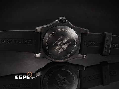 BREITLING百年靈 Superocean超級海洋系列 M17368 黑鋼材質 自動排氦閥門&nbsp;2000米防水潛水錶 自動上鍊 46mm&nbsp;