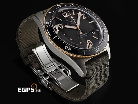 Glashutte Original 格拉蘇蒂 SeaQ Panorama Date 1-36-13-04-91-34 18K玫瑰金材質 半金款&nbsp;經典大日期窗&nbsp;2023年12月保卡&nbsp;自動上鍊 43.2mm