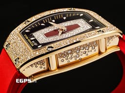RICHARD MILLE 理查德•米勒 RM&nbsp; RM07-01<font color="#FF0000">&nbsp;</font><font color="#fdefc9">紅唇 18K玫瑰金材質 原廠鑲嵌鑽石面盤、錶圈、錶扣</font><font color="#FF0000">&nbsp;</font><font color="#05f0f0">錶腹鑲嵌宛如雪花般的頂級鑽石</font><font color="#FF0000"> 2025年保單&nbsp;</font>自動上鏈 45.66 x 31.40mm