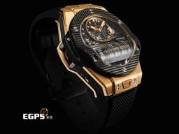 HUBLOT 宇舶 BIG BANG系列 MP-11 911.0Q.0118.RX <font color="#05f0f0">皇金3D碳纖維材質 鏤空面盤</font> <font color="#FF00FF">14天動力儲存 動力儲存顯示卷軸</font> <font color="#FF0000">2026年電子保卡 全球限量100只 新錶訂價：2,988,000元</font>&nbsp;自動上鍊 45mm
