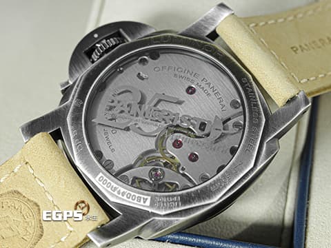 PANERAI 沛納海 Luminor Venticinque PAM02025 社群Paneristi成立25週年 限量版 藍色漸變三明治面盤 藍寶石金魚缸風防&nbsp;PAM2025 三日鍊 Brunito塗層不鏽鋼材質 傳奇「Fiddy」復刻款&nbsp;2026年保單 限量1000只&nbsp;手上鍊 44mm
