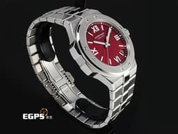 CHOPARD 蕭邦 Alpine Eagle 41 雪山傲翼 阿爾卑斯雄鷹 298600-3023 不鏽鋼材質&nbsp;<font color="#dd4646">丹霞 紅色螺旋放射紋面盤 限量88支</font>&nbsp;阿胖鷹&nbsp;<font color="#fafa01">2024年保單</font>&nbsp;自動上鍊 41mm