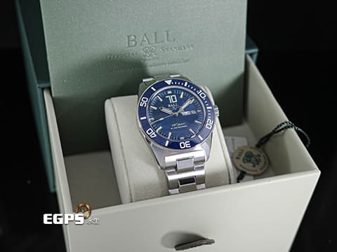 BALL WATCH 波爾錶 ENGINEER MASTER II DM3308A-S3-BER 70週年紀念 不鏽鋼材質 藍色面盤&nbsp;彩虹自體發光氚氣燈管指針、時標 2023年台灣公司貨 限量500只&nbsp;自動上鍊 42mm