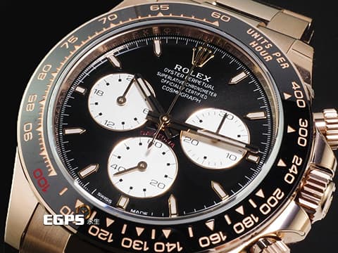 ROLEX 勞力士 Cosmograph Daytona 宇宙計時型 迪通拿 126525 18K永恆玫瑰金 Lemans 利曼100週年 黑色陶瓷視距儀刻度錶框搭配紅色「100」字樣&nbsp;2026年保卡 透明錶背&nbsp;賽車錶 自動上鍊 40mm