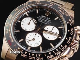 ROLEX 勞力士 Cosmograph Daytona 宇宙計時型 迪通拿 126525 18K永恆玫瑰金 <font color="#ff0000">Lemans 利曼100週年 黑色陶瓷視距儀刻度錶框搭配紅色「100」字樣</font><font color="#FF0000">&nbsp;</font><font color="#fa00fa">2026年保卡 透明錶背</font>&nbsp;賽車錶 自動上鍊 40mm