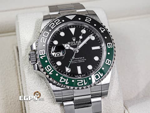 ROLEX 勞力士 GMT-Master II 格林威治型 126720 VTNR  綠黑框 雪碧 左冠錶 126720VTNR 勞力士罕見左冠錶  2024年新式保卡三板蠔式錶帶 自動上鍊 40mm