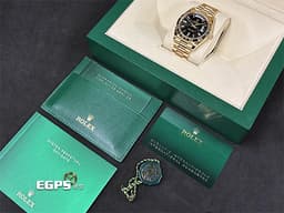ROLEX 勞力士 Day-Date 228238 黃K金材質 蠔式 DD40 <font color="#FF0000">2026年新式保卡 </font><font color="#ff00ff">黑冰糖 原鑲梯鑽時標黑色面盤</font> 自動上鍊 40mm