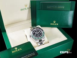 ROLEX 勞力士 GMT-Master II 格林威治型 126720 VTNR <font color=#00ff7f> 綠黑框 雪碧 左冠錶</font> 126720VTNR <font color=#FF0000>勞力士罕見左冠錶 2023年新式保卡 </font><font color=#00FFFF>三板蠔式錶帶</font> 自動上鍊 40mm