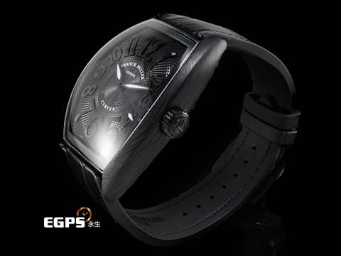 FRANCK MULLER 法蘭穆勒 Curvex CX CX36 酒桶型 碳纖維材質 三維曲線黑色面盤 2025年保單 自動上鏈&nbsp;36.5 x 52.65 mm