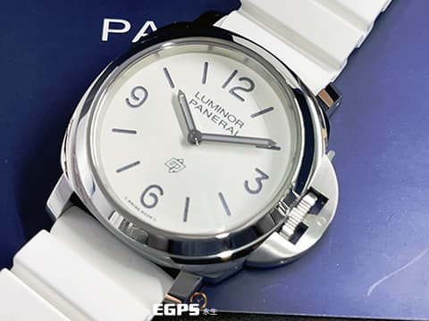 PANERAI 沛納海 Luminor Base Logo 3 Day 三日鍊 PAM01087 PAM1087 不鏽鋼材質 象牙白色面盤 2025年保單 手動上鍊 44mm