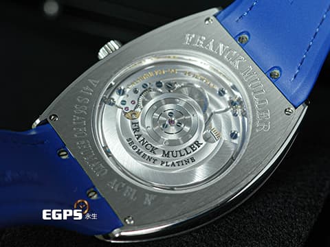Franck Muller 法蘭穆勒 FM錶 Vanguard Sfumato Slim系列 V41 S S6 AT&nbsp;藍色漸層面盤&nbsp;小秒針 不鏽鋼&nbsp;輕薄酒桶型 2026年保單 新錶訂價：450,000元 自動上鍊 41×49.95mm