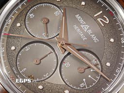 Montblanc 萬寶龍 Heritage Chronograph 傳承系列 128671 <font color="#ab835f">淺棕色面盤</font> 不鏽鋼 計時碼表<font color="#ffd2ab">&nbsp;</font><font color="#FF0000">2025年保卡 </font> 自動上鍊 40mm