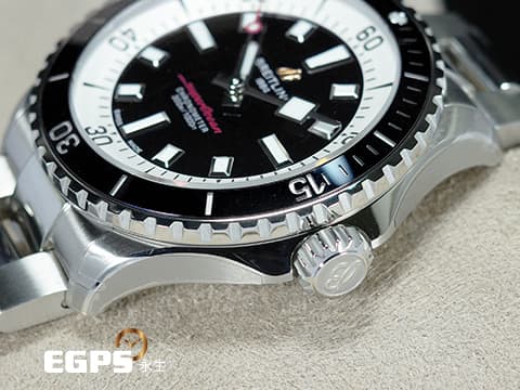 BREITLING 百年靈 Superocean 44 超級海洋 A17376211B1A1 黑色面盤、陶瓷錶圈 不鏽鋼材質 300米防水 2025年保單 潛水錶 自動上鍊 44mm
