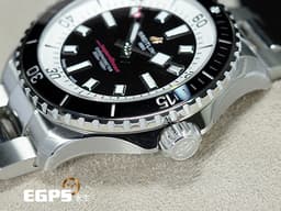 BREITLING 百年靈 Superocean 44 超級海洋 A17376211B1A1 <font color="#05f0f0">黑色面盤、陶瓷錶圈</font> 不鏽鋼材質 300米防水 <font color="#FF0000">2025年保單</font> 潛水錶 自動上鍊 44mm