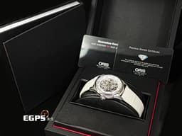 ORIS 豪利時 Artelier Skeleton 藝術家 7670 鏤空面盤 <font color="#c4dce9">隱藏在錶面下機芯之美 原廠鑽石時標</font> 0173476704019 不鏽鋼 大三針&nbsp;<font color="#FF0000">2025年保卡</font> 自動上鍊 40.5mm