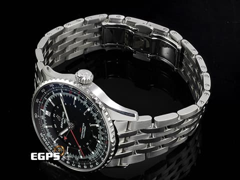 BREITLING 百年靈 Navitimer 41 航空計時系列 A17329 A17329161C1A1 不鏽鋼材質 藍色太陽紋面盤 經典環形飛行滑尺 2025年保單 自動上鍊 41mm