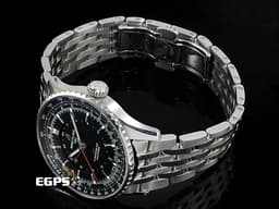 BREITLING 百年靈 Navitimer 41 航空計時系列 A17329 A17329161C1A1 不鏽鋼材質 <font color="#70cce1">藍色太陽紋面盤</font> <font color="#FF0000">經典環形飛行滑尺 2025年保單</font> 自動上鍊 41mm
