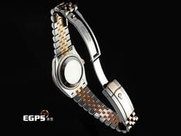 ROLEX 勞力士 蠔式 Datejust 126231 蠔式日誌型 永恒玫瑰金 半金 <font color="#05f0f0">絕版雷射坑紋面 銀色坑紋面盤 原廠鑲嵌鑽石時標</font> <font color="#ff0000">2024年保卡 五銖紀念型錶帶</font> 自動上鍊 36mm