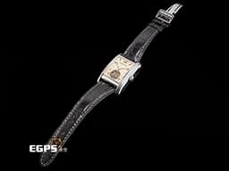 Audemars Piguet 愛彼 Edward Piguet系列 25956BC.OO.D002CR.01 18K白金材質<font color="#f0fbbc">&nbsp;</font><font color="#fbf5cb">銀白色印加太陽紋機刻雕花面盤</font><font color="#ffeb66">&nbsp;</font><font color="#ff0000">長方形陀飛輪 極高的製作難度、機械工藝以及觀賞性&nbsp;</font>手動上鍊 29×49mm