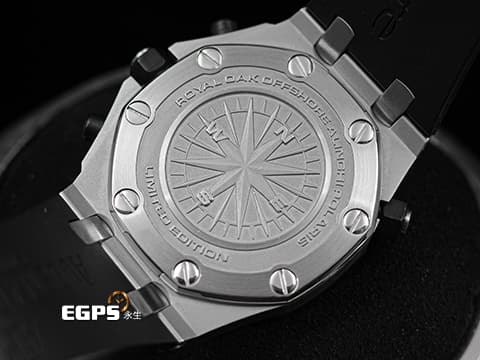 Audemars Piguet 愛彼 AP錶 Royal Oak Offshore 皇家橡樹 離岸型 Alinghi Polaris 阿靈基 帆船隊 北極星 帆船盃 26040ST.OO.D002CA.01 飛返 計時碼表 不鏽鋼 26040 ST 限量1935只 特殊錶盒 自動上鍊&nbsp;42mm