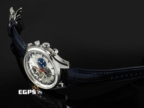 ZENITH 真力時 CHRONOMASTER PRIMERO 03.2520.4061/69.C714&nbsp;不鏽鋼材質 鏤空太陽紋面盤 藍灰色計時錶盤 2016年保卡 台灣公司貨&nbsp;自動上鍊 42mm