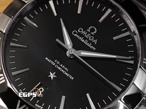 OMEGA 歐米茄 Constellation 星座系列 13133412101001 黑色放射紋面盤 黑陶瓷外圈 不鏽鋼 大三針&nbsp;2022年台灣公司貨 同軸擒縱 自動上鏈 41mm