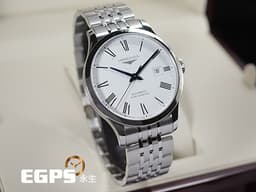 LONGINES 浪琴 Record 開創者系列 L28214116 三日鍊 <font color="#1056b2">藍鋼指針</font> 不鏽鋼 簡約經典 大三針&nbsp;<font color="#ff0000">2024年台灣公司貨</font><font color="#FF0000">&nbsp;</font>自動上鍊 40mm