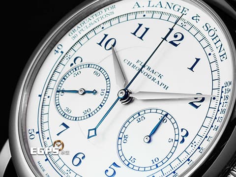 A.LANGE &amp; SOHNE 朗格 1815系列 414.026 18K白金材質 計時功能 實心銀打造的銀白色面盤&nbsp;2021年保單 朗格專賣店限定款 新錶訂價：1,927,800元&nbsp;手動上鍊 39.5mm
