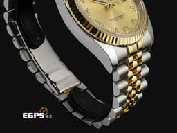 ROLEX 勞力士 DateJust DJ36 116233 18K黃金&amp;不鏽鋼材質 半金款 <font color="#f7f2c5">香檳金色面盤 立體羅馬數字時標</font>&nbsp;<font color="#ff0000">2016年保卡</font>&nbsp;自動上鏈 36mm