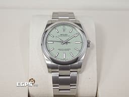 ROLEX 勞力士 Oyster Perpetual 34 蠔式恆動型 124200 <font color="#b1dd8c">最新款 開心果綠色面盤</font>&nbsp;OP34 不鏽鋼 大三針<font color="#FF0000">&nbsp;2025年保卡</font> 自動上鍊 34mm